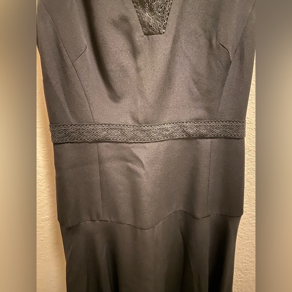 Kobi Halperin Black Silk Adena Sleeveless Lace Trim A-Line Dress Size 4 NWOT - Picture 12 of 12